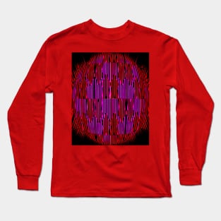 Pink And Blark Mirrored Meeps And More 3 Long Sleeve T-Shirt